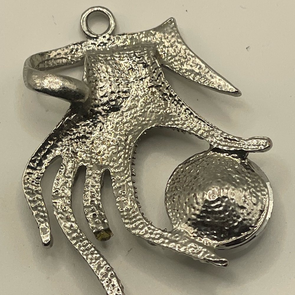 Silver Rhinestone Pendant - image 3